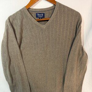 Bass G.H. Bass & Co Men’s 100% Cotton Sweater Size M V Neck